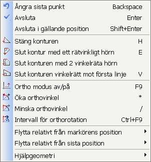 26... Kapitel 2 13.08.2012 Vägg/golv DDS-CAD Arkitekt 7 Tips och trix - vägg Stäng väggkontur Du har nu sett att väggen ritas upp när man avslutar med att ange en sista punkt i den första punkten d.v.s. man har markerat en stängd kontur.