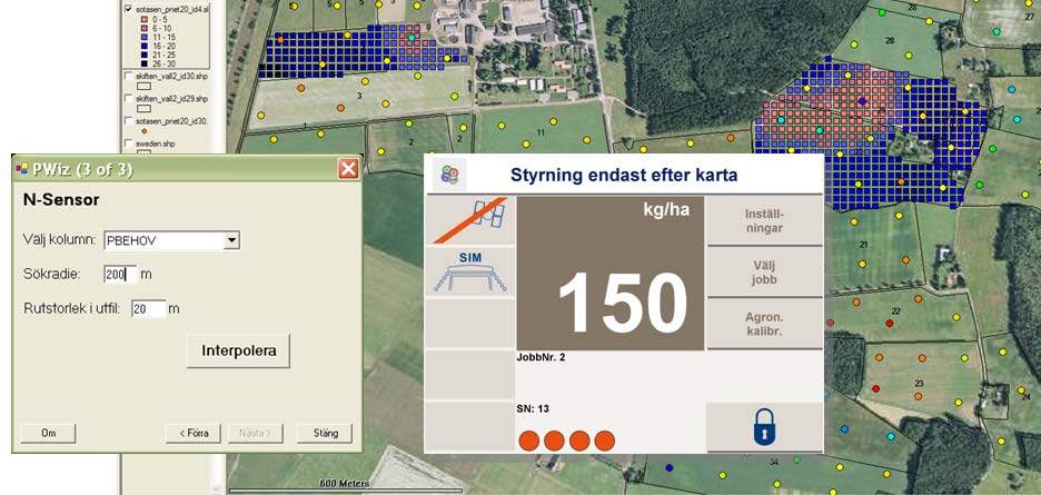 Användning av skiftesgränser från SAM Internet till precisionsgödsling utveckling av funktion i PrecisionWizard Mats Söderström, SLU, 2009 PrecisionWizard (PWiz) är en gratismjukvara som utvecklats