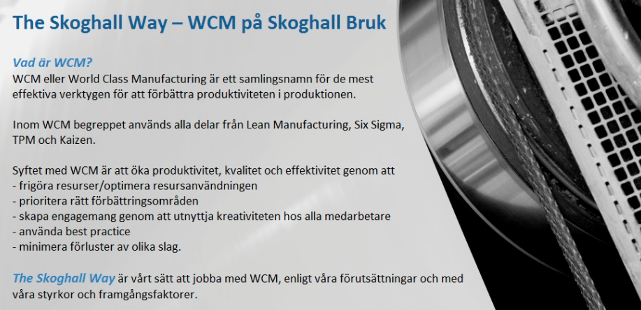 WCM på Skoghall, en