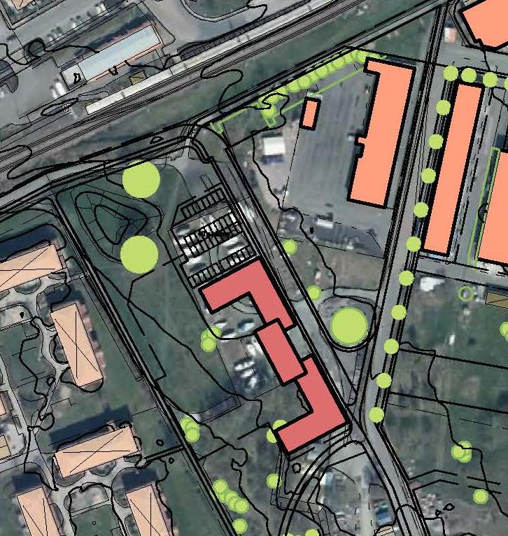 ALTERNATIV Alternativ A Som alternativ A har valts en inom planområdet med radhus i en till tre våningar. Alternativ A radhus i en till tre våningar.