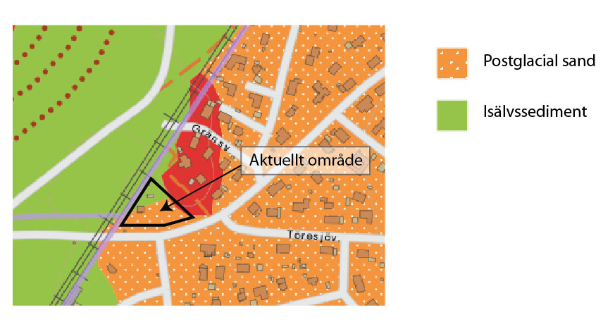 Markförutsättningar Områdets markförutsättningar är okända då ingen geoteknisk undersökning har gjorts.