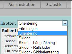 Klicka på hänglåset uppe i högra hörnet och logga in med dina inloggningsuppgifter (personnummer eller idrotts-id och lösenord).