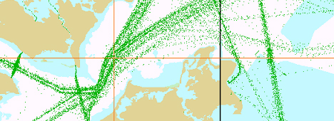 Plottningen är gjord för fartyg med så kallad AIS (Automatic Identication System), i praktiken handelsfartyg. 5.10.