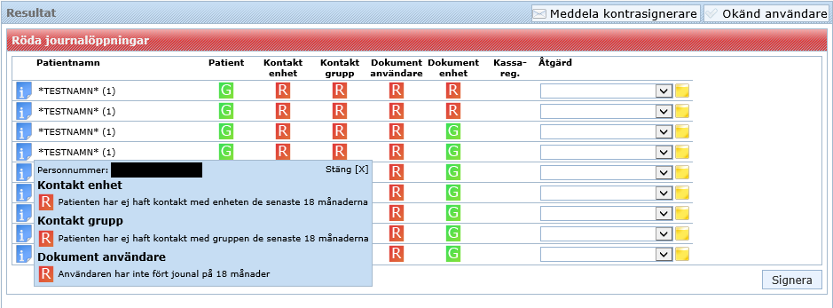 3 (5) I nuläget finns det i systemet fem anmärkningstyper per journalöppning. Anmärkningstyperna är Patient, Kontakt enhet, Kontakt grupp, Dokument användare och Dokument enhet.