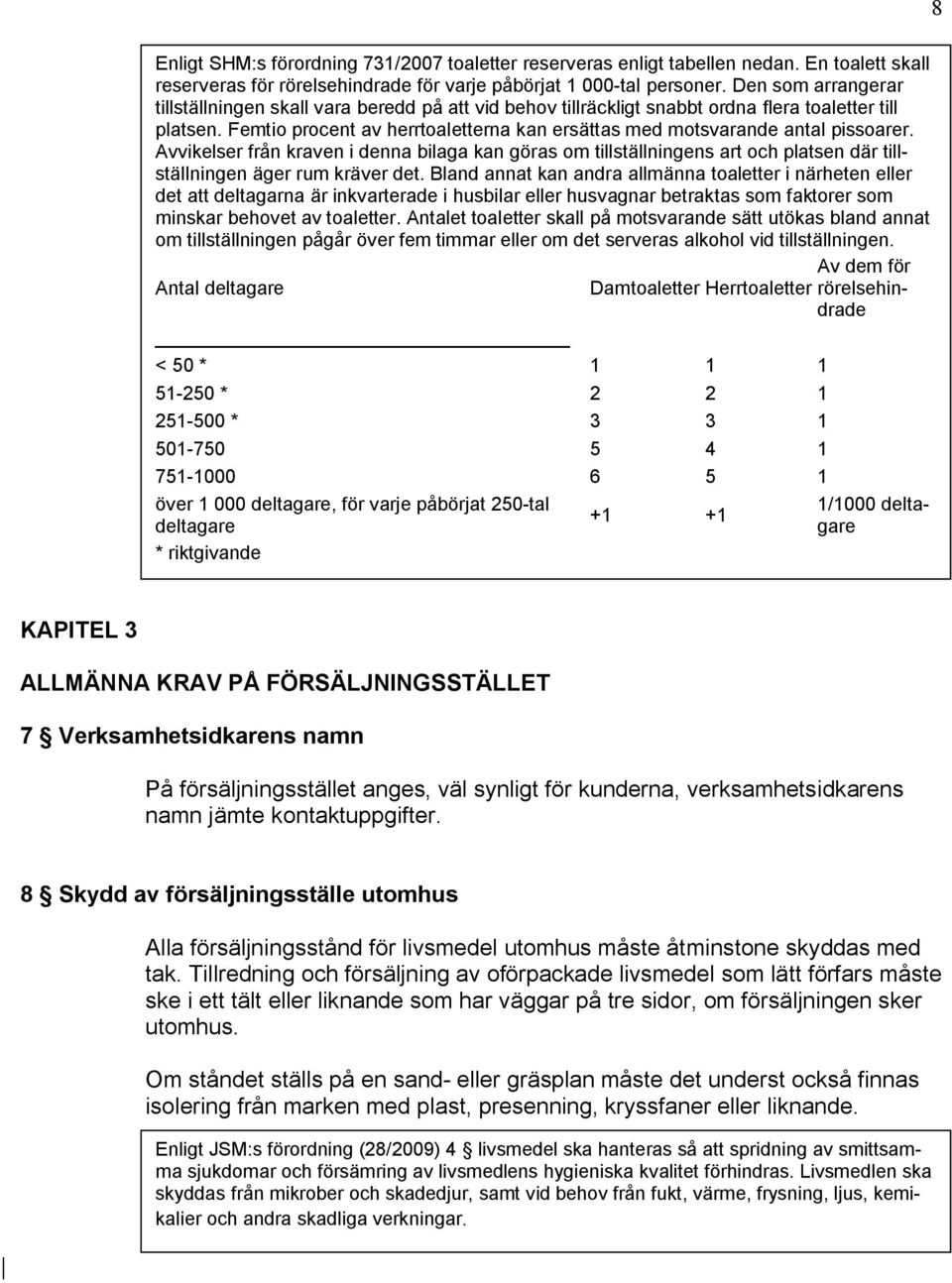 Femtio procent av herrtoaletterna kan ersättas med motsvarande antal pissoarer.