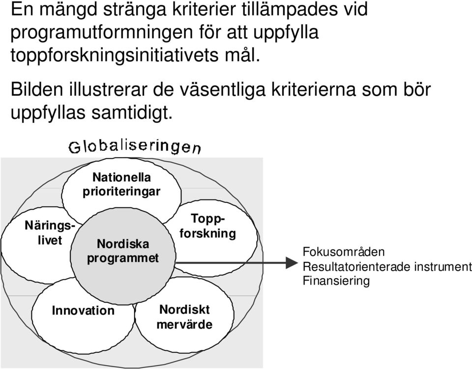 Bilden illustrerar de väsentliga kriterierna som bör uppfyllas samtidigt.