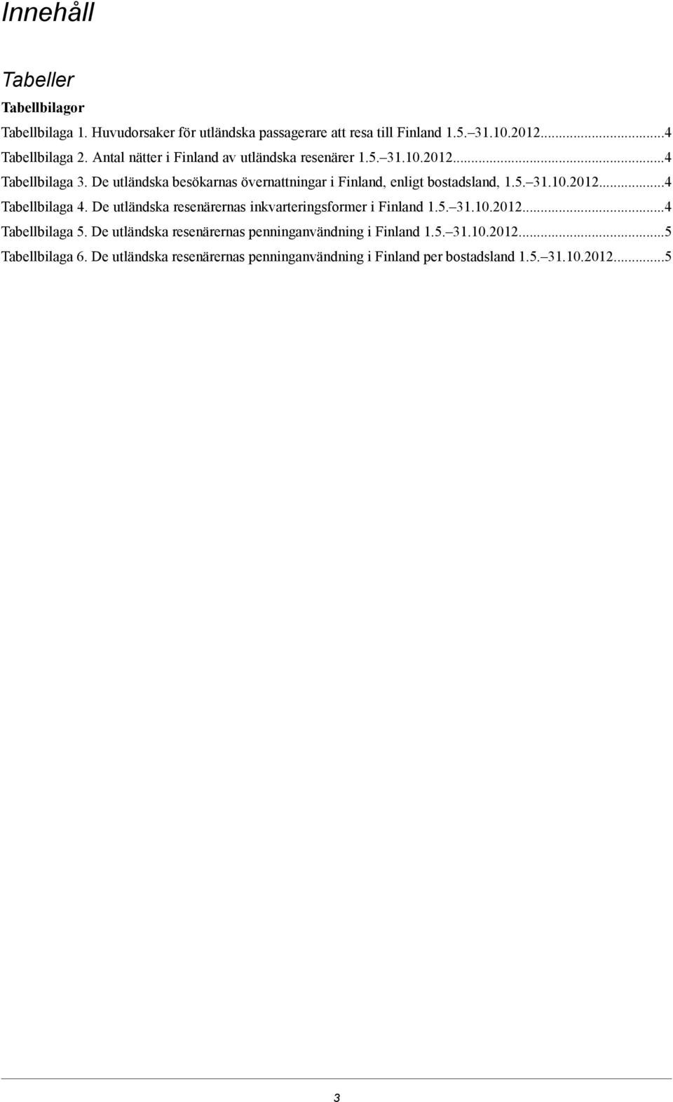 bostadsland, 15 11001 Tabellbilaga De utländska resenärernas inkvarteringsformer i Finland 15 11001 Tabellbilaga 5 De utländska