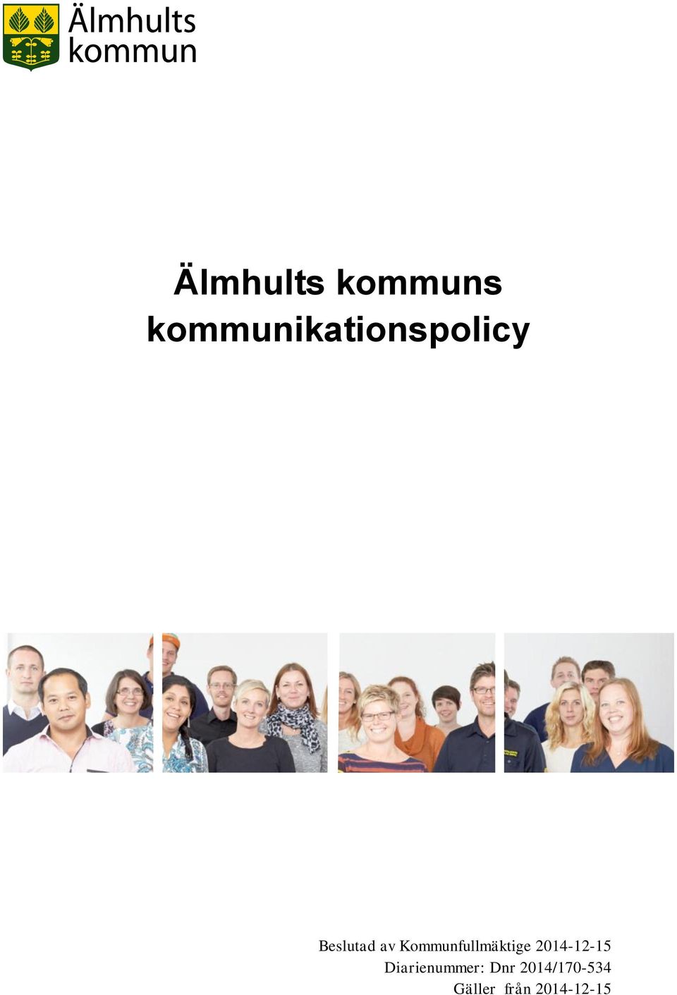 Kommunfullmäktige 2014-12-15