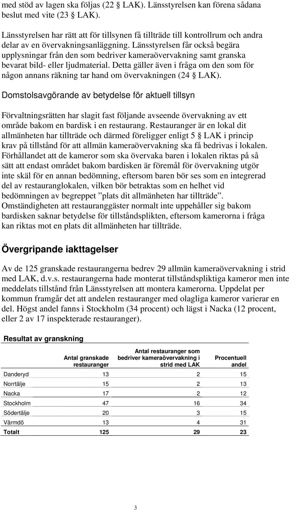Länsstyrelsen får också begära upplysningar från den som bedriver kameraövervakning samt granska bevarat bild- eller ljudmaterial.