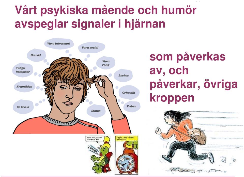 hjärnan som påverkas av,