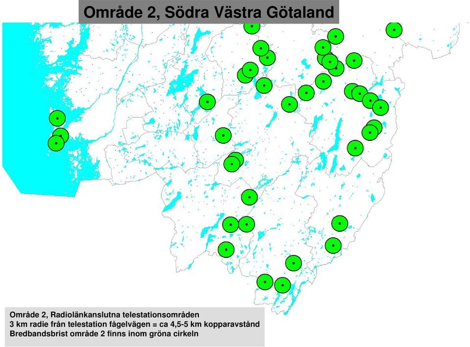 från telestation fågelvägen = ca 4,5-5 km