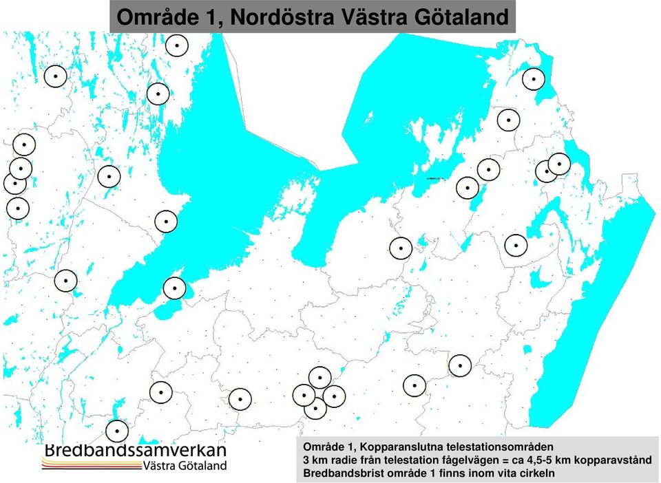 från telestation fågelvägen = ca 4,5-5 km