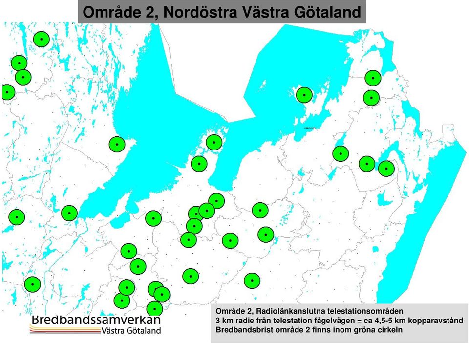 från telestation fågelvägen = ca 4,5-5 km