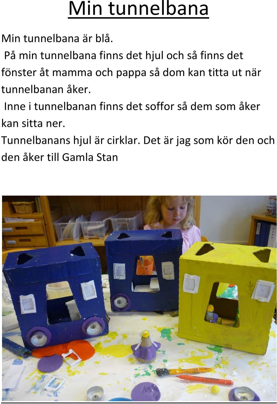 så dom kan titta ut när tunnelbanan åker.