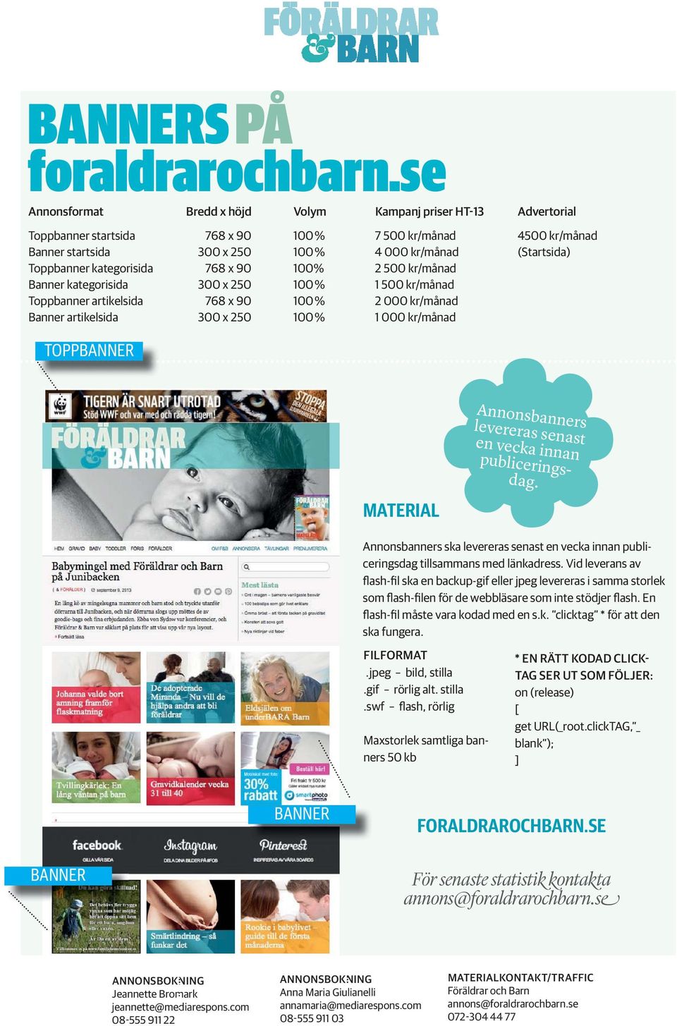 Toppbanner kategorisida 768 x 90 100% 2 500 kr/månad Banner kategorisida 300 x 250 100 % 1 500 kr/månad Toppbanner artikelsida 768 x 90 100 % 2 000 kr/månad Banner artikelsida 300 x 250 100 % 1 000