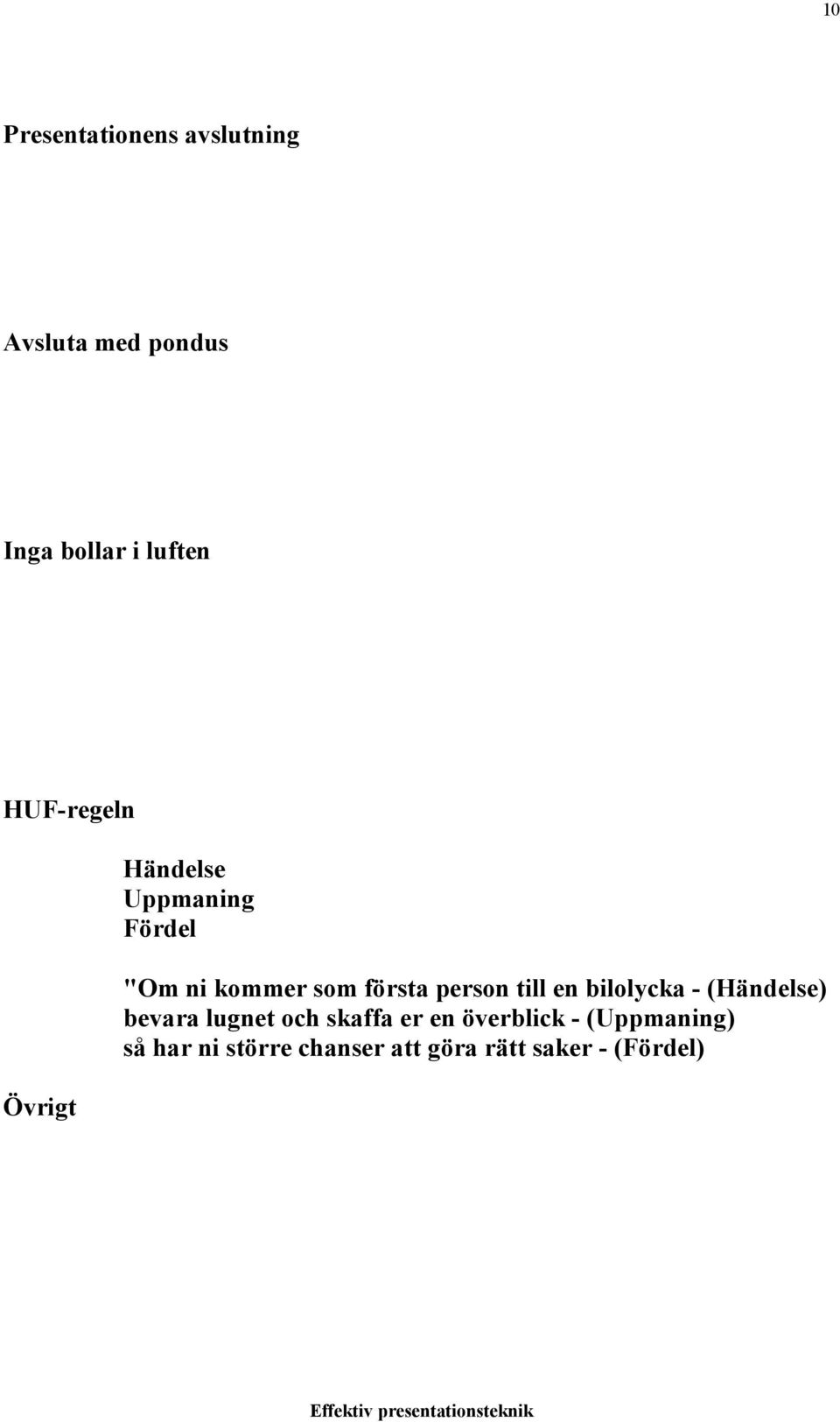 person till en bilolycka - (Händelse) bevara lugnet och skaffa er en