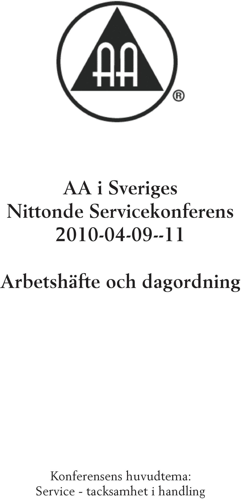 Arbetshäfte och dagordning