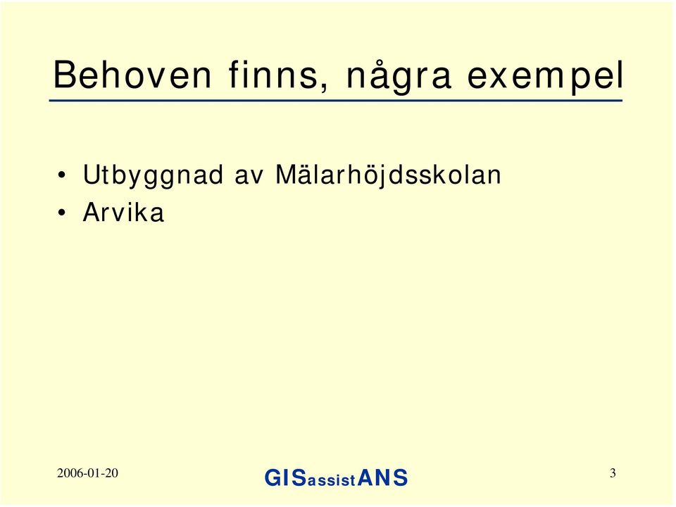 Utbyggnad av