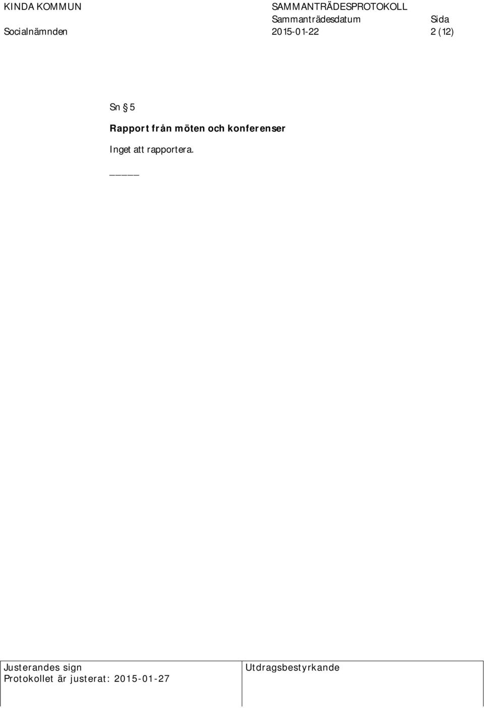 Rapport från möten och