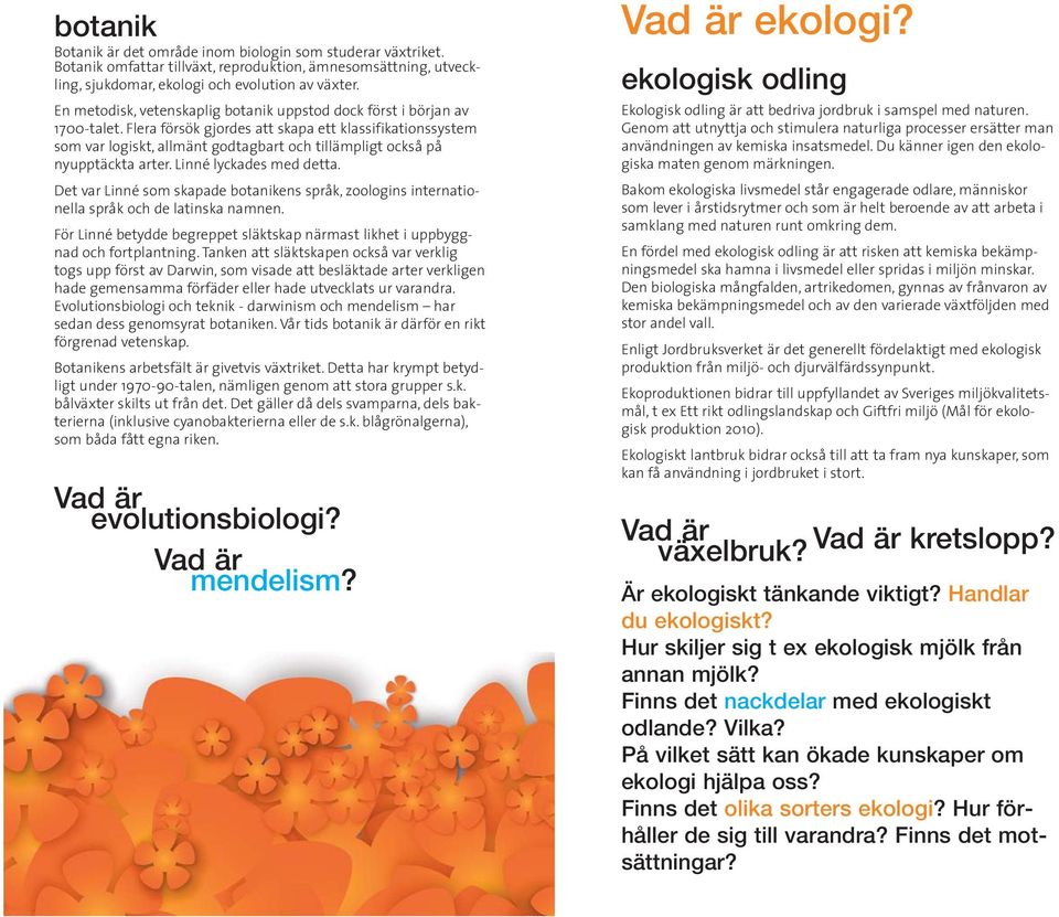 Flera försök gjordes att skapa ett klassifikationssystem som var logiskt, allmänt godtagbart och tillämpligt också på nyupptäckta arter. Linné lyckades med detta.