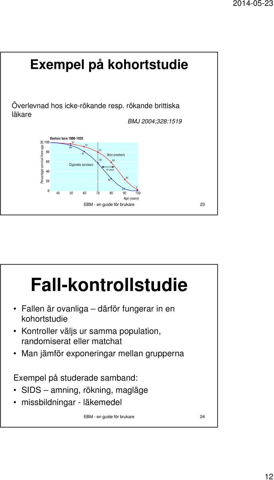 ovanliga därför fungerar in en kohortstudie Kontroller väljs ur samma population, randomiserat eller