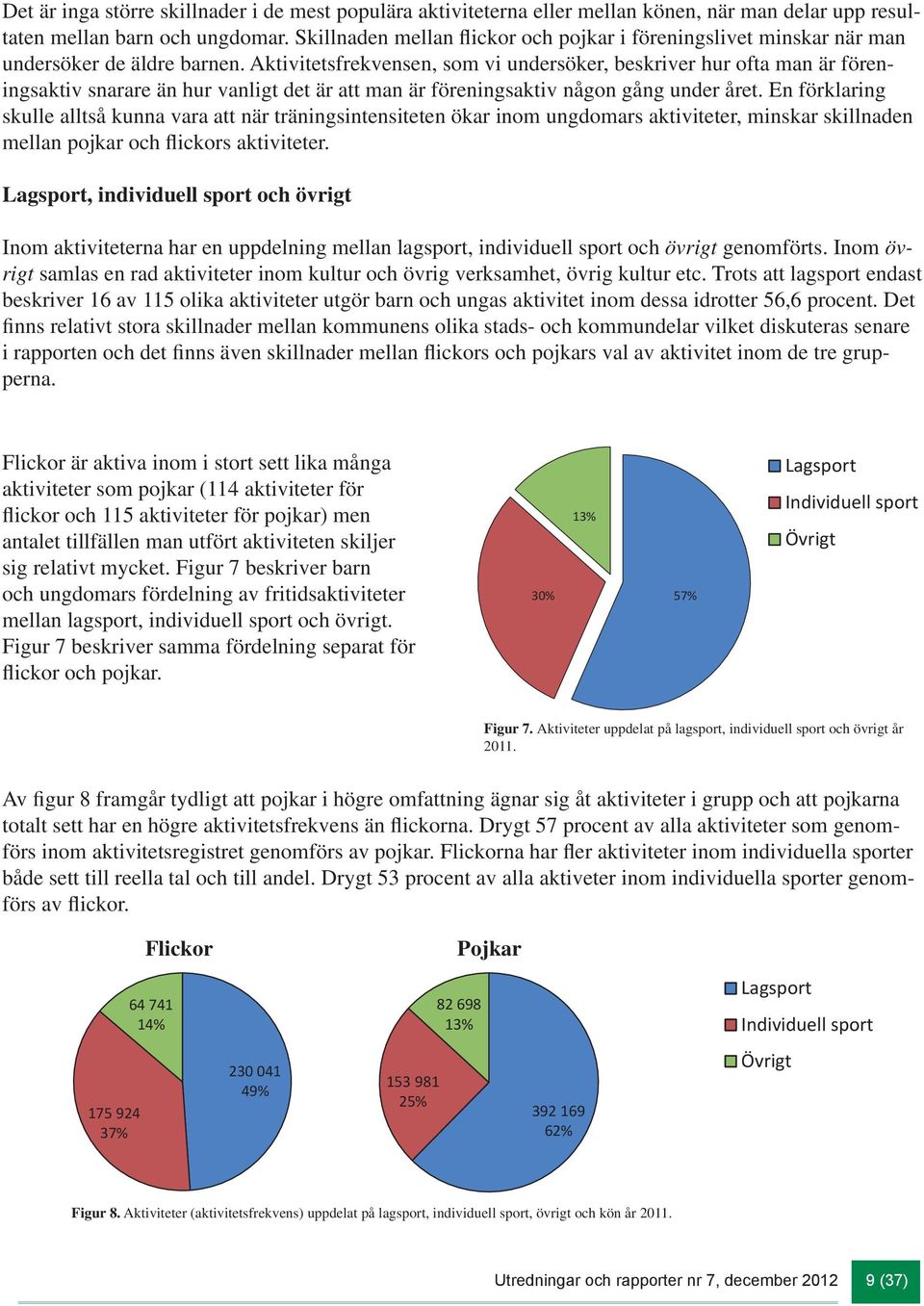 Aktivitetsfrekvensen, som vi undersöker, beskriver hur ofta man är föreningsaktiv snarare än hur vanligt det är att man är föreningsaktiv någon gång under året.