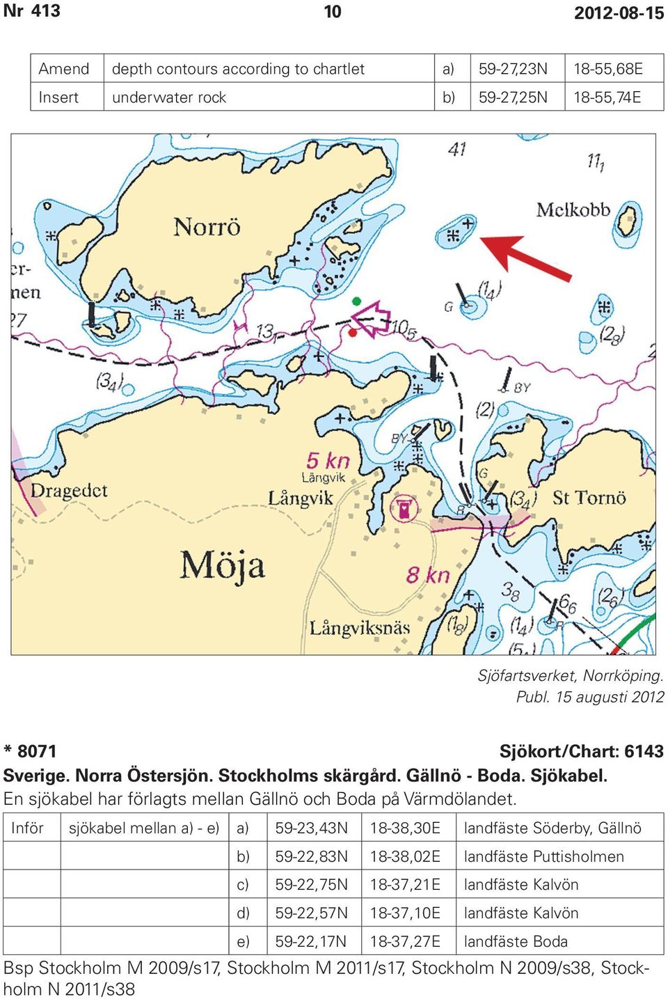 En sjökabel har förlagts mellan Gällnö och Boda på Värmdölandet.