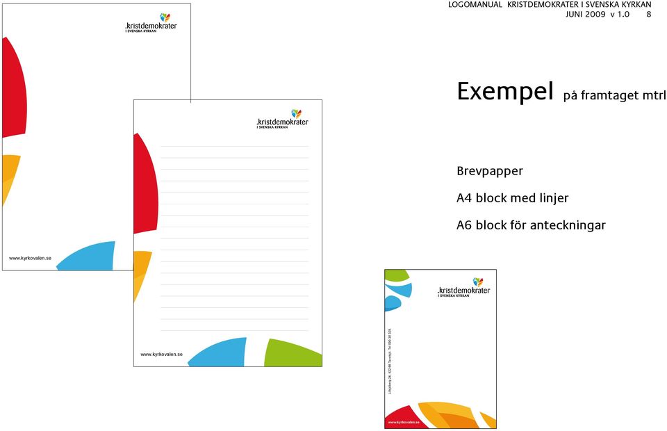 med linjer A6 block för anteckningar www.