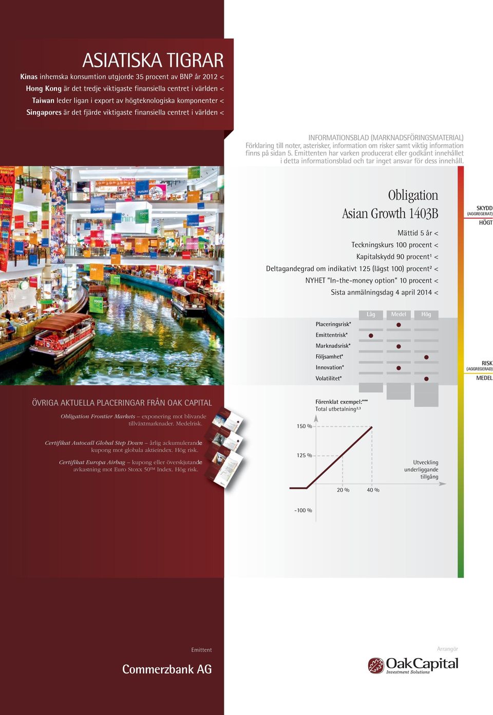 information finns på sidan 5. Emittenten har varken producerat eller godkänt innehållet i detta informationsblad och tar inget ansvar för dess innehåll.