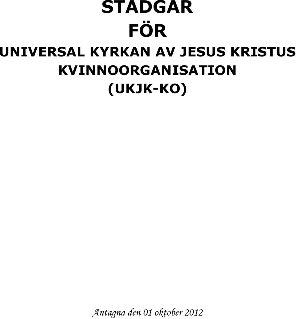 AV JESUS KRISTUS