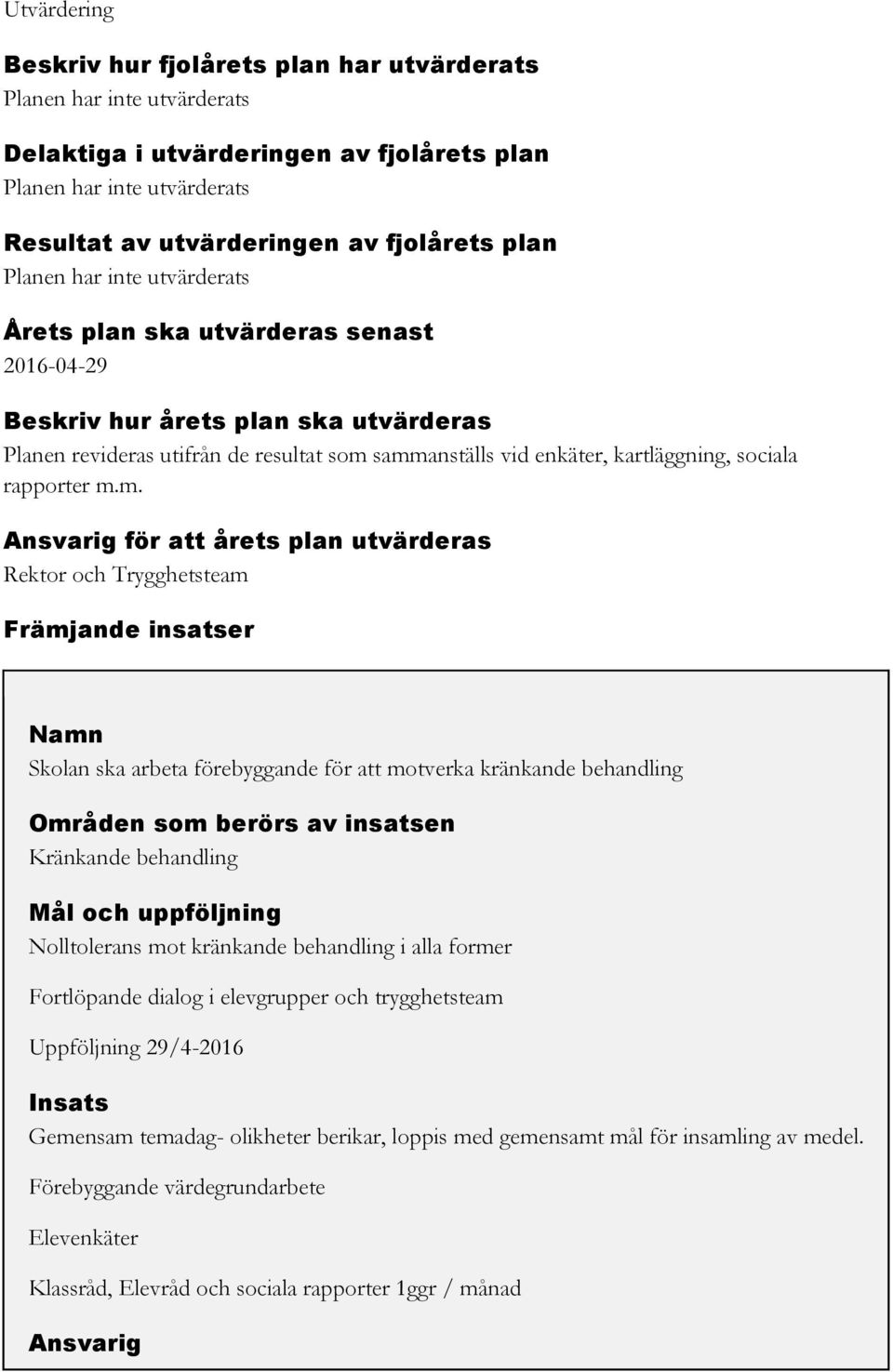 rapporter m.
