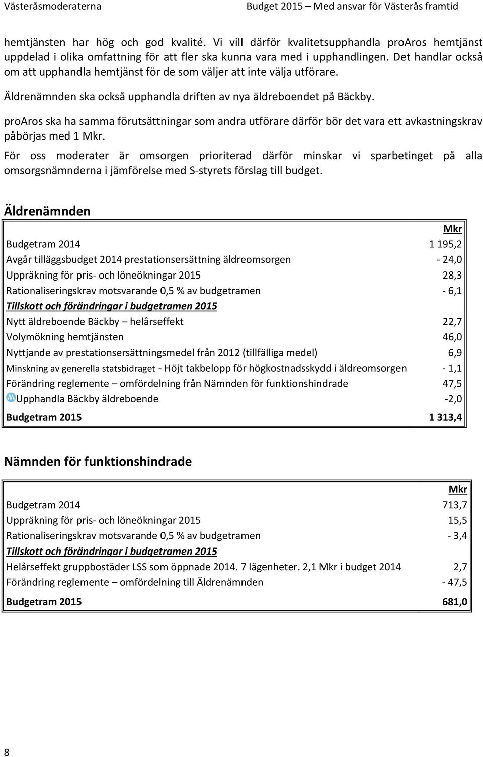 proaros ska ha samma förutsättningar som andra utförare därför bör det vara ett avkastningskrav påbörjas med 1.