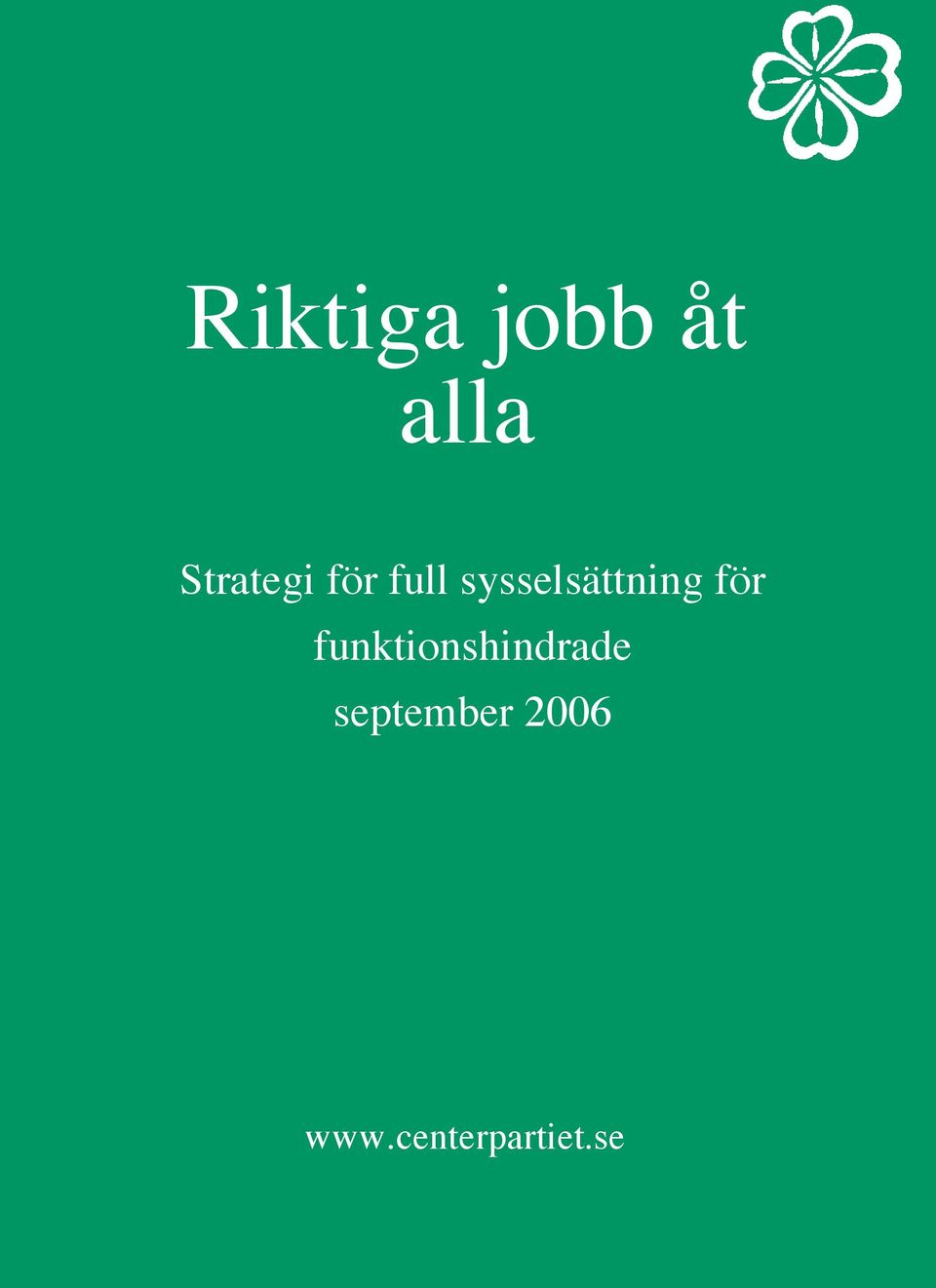 sysselsättning för