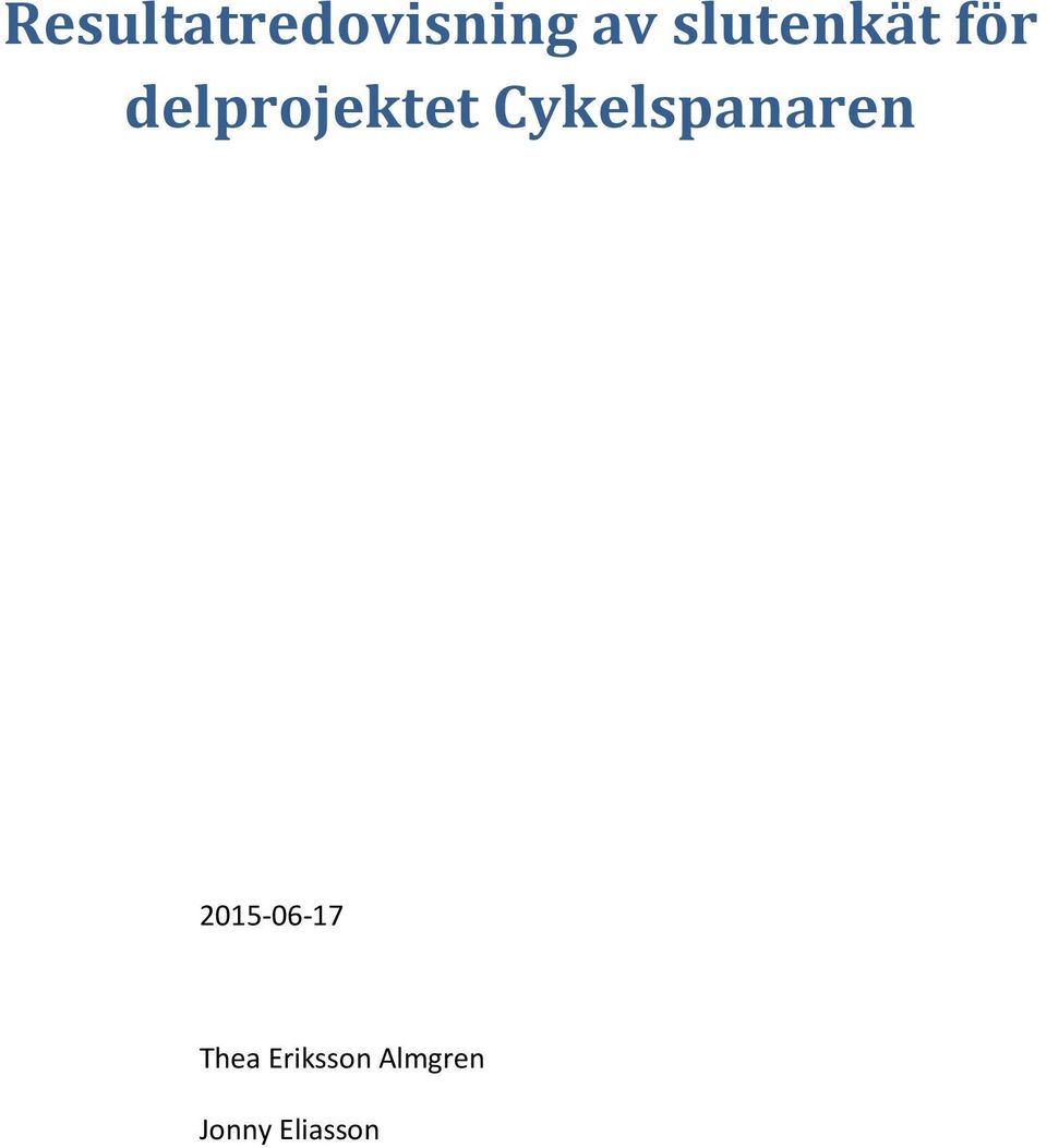 Cykelspanaren 2015-06-17