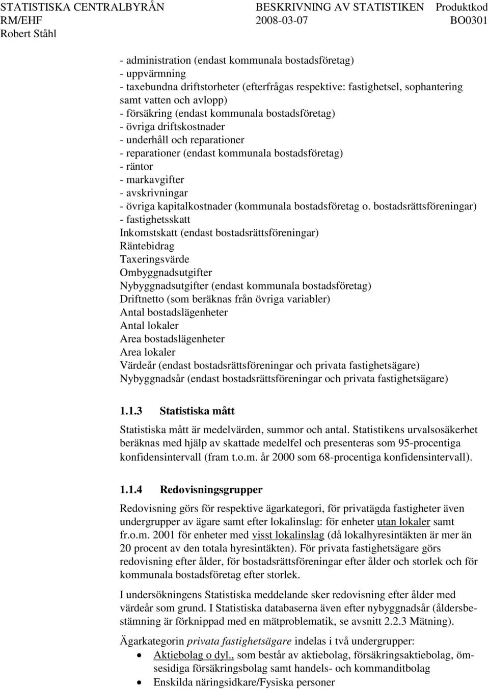 bostadsföretag o.