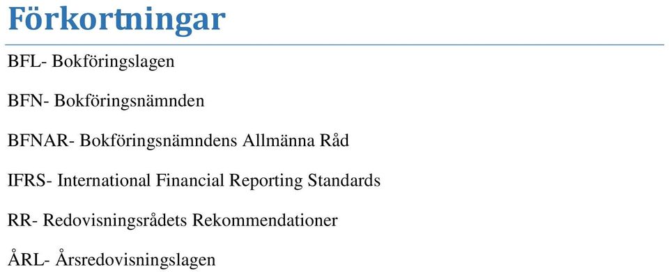 Råd IFRS- International Financial Reporting