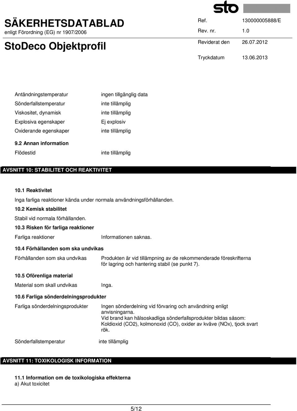 10.4 Förhållanden som ska undvikas Förhållanden som ska undvikas 10.