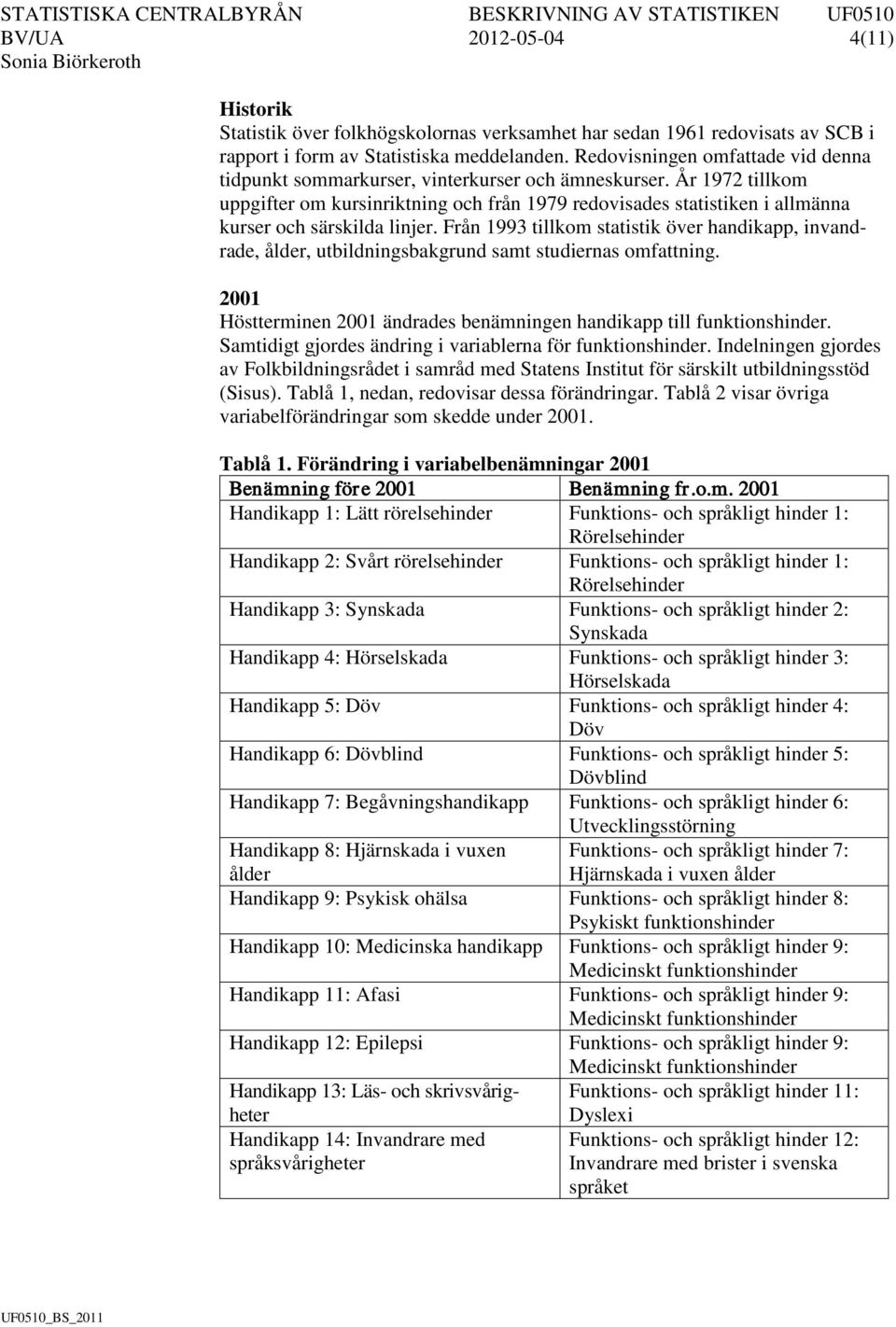 År 1972 tillkom uppgifter om kursinriktning och från 1979 redovisades statistiken i allmänna kurser och särskilda linjer.