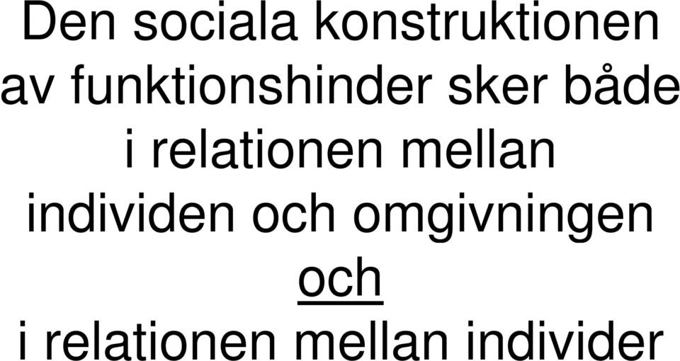 relationen mellan individen och