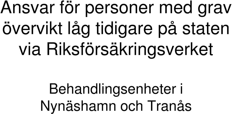 via Riksförsäkringsverket