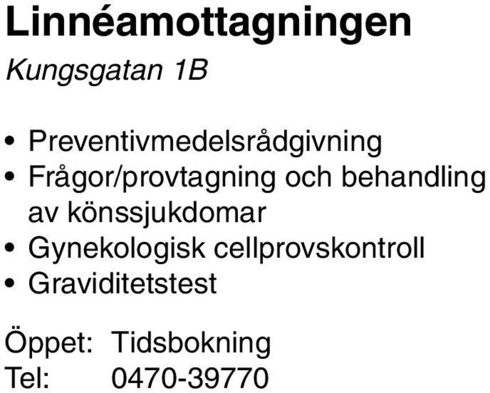 och behandling av könssjukdomar Gynekologisk