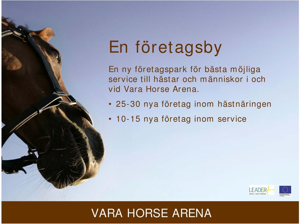 och vid Vara Horse Arena.