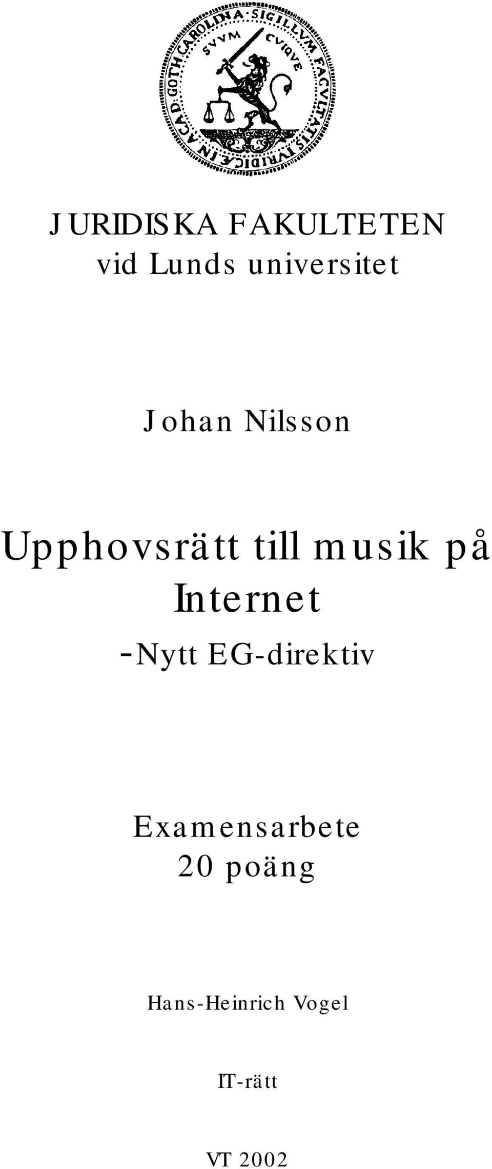 till musik på Internet -Nytt EG-direktiv