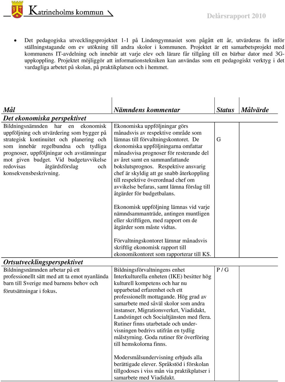 rojektet möjliggör att informationstekniken kan användas som ett pedagogiskt verktyg i det vardagliga arbetet på skolan, på praktikplatsen och i hemmet.