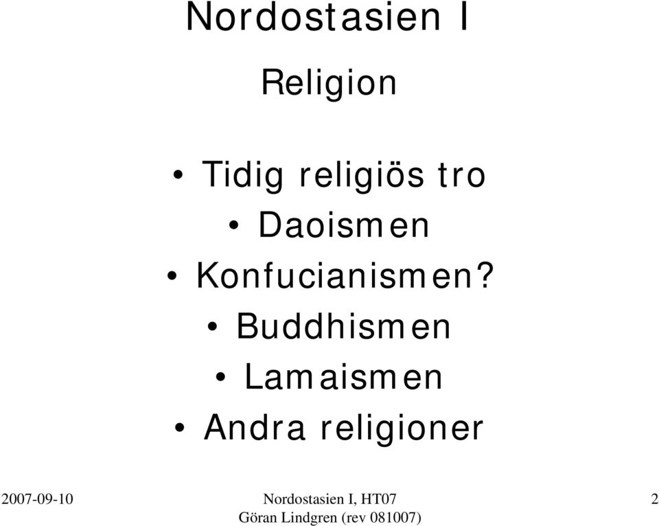 Konfucianismen?