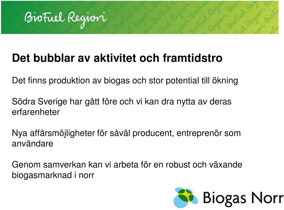 deras erfarenheter Nya affärsmöjligheter för såväl producent, entreprenör som