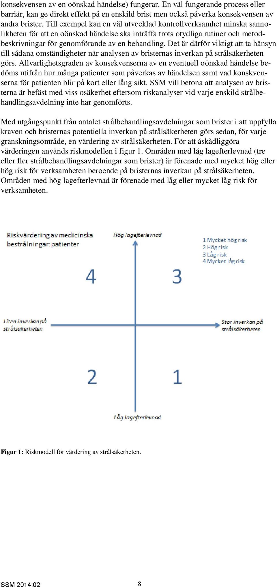 Det är därför viktigt att ta hänsyn till sådana omständigheter när analysen av bristernas inverkan på strålsäkerheten görs.