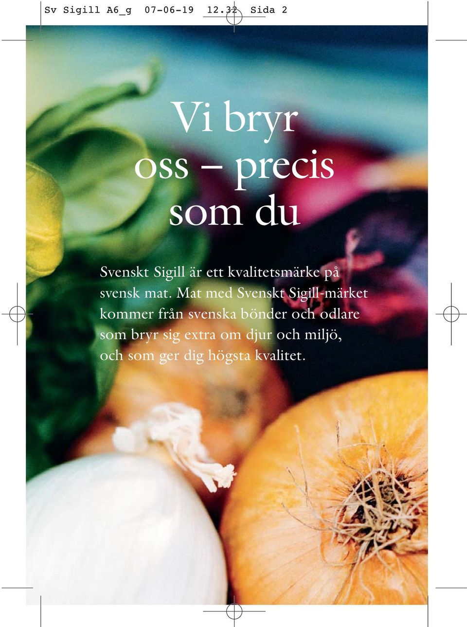 kvalitetsmärke på svensk mat.