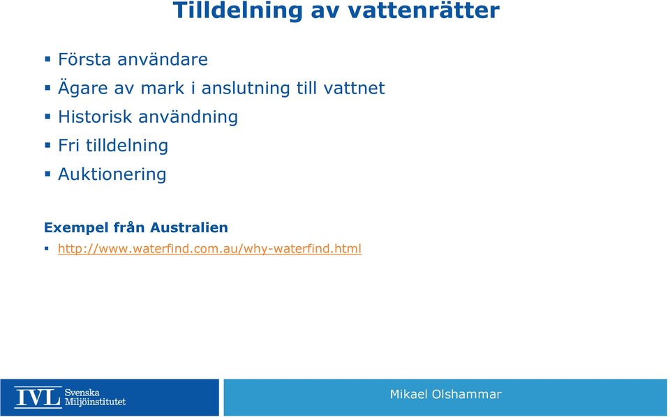 användning Fri tilldelning Auktionering Exempel