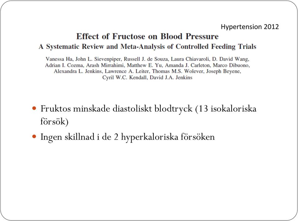 blodtryck (13 isokaloriska